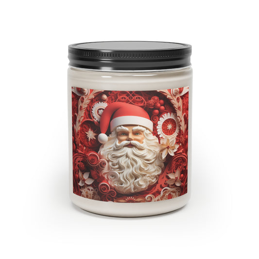 Scented Candle Christmas Santa, front, paper quilled