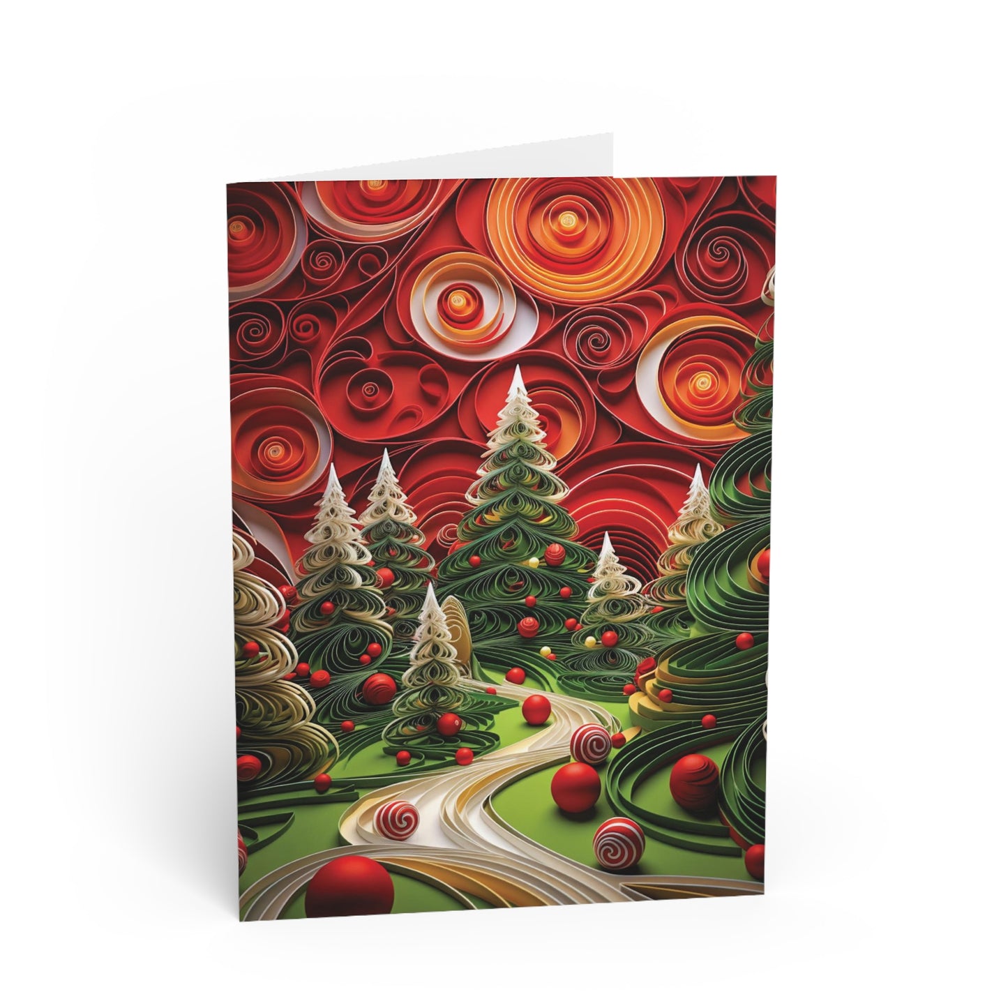 Christmas Card Christmas Tree Forest