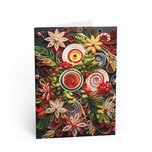 Christmas Card Flower Arrangement