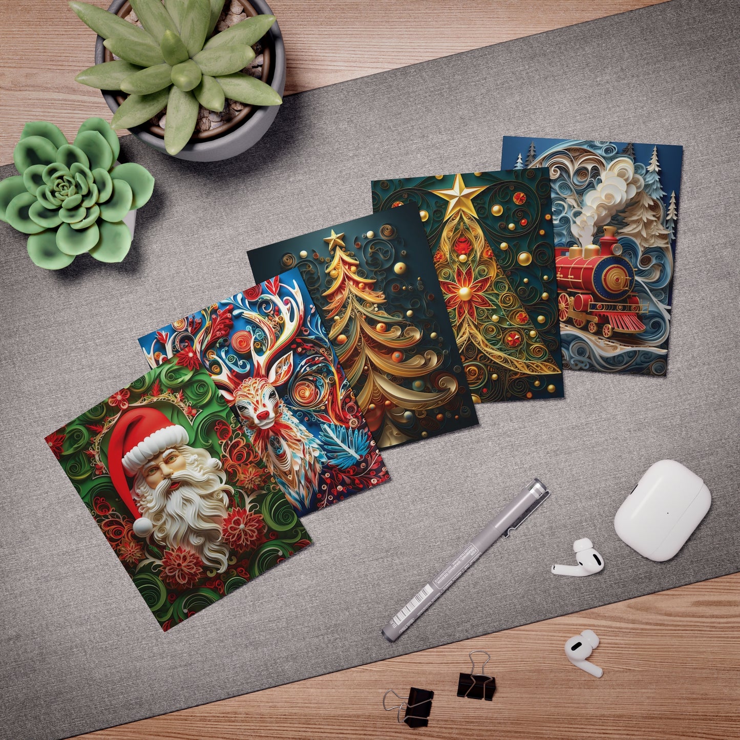 Christmas Greeting Cards (5-Pack) C