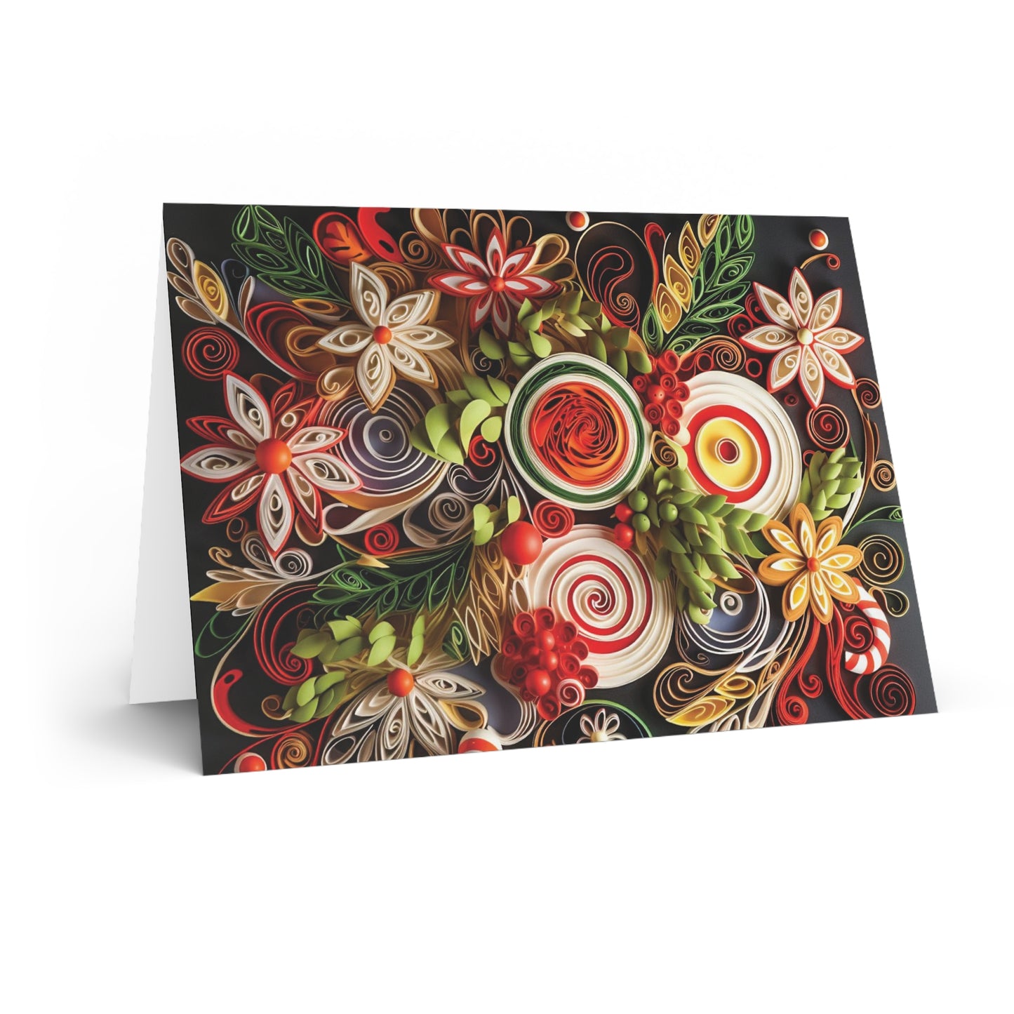 Christmas Card Flower Arrangement