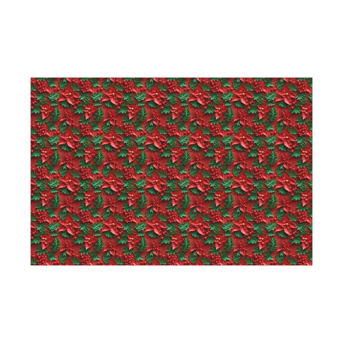 Christmas Wrapping Paper Christmas Holly, wrapping, paper quilled