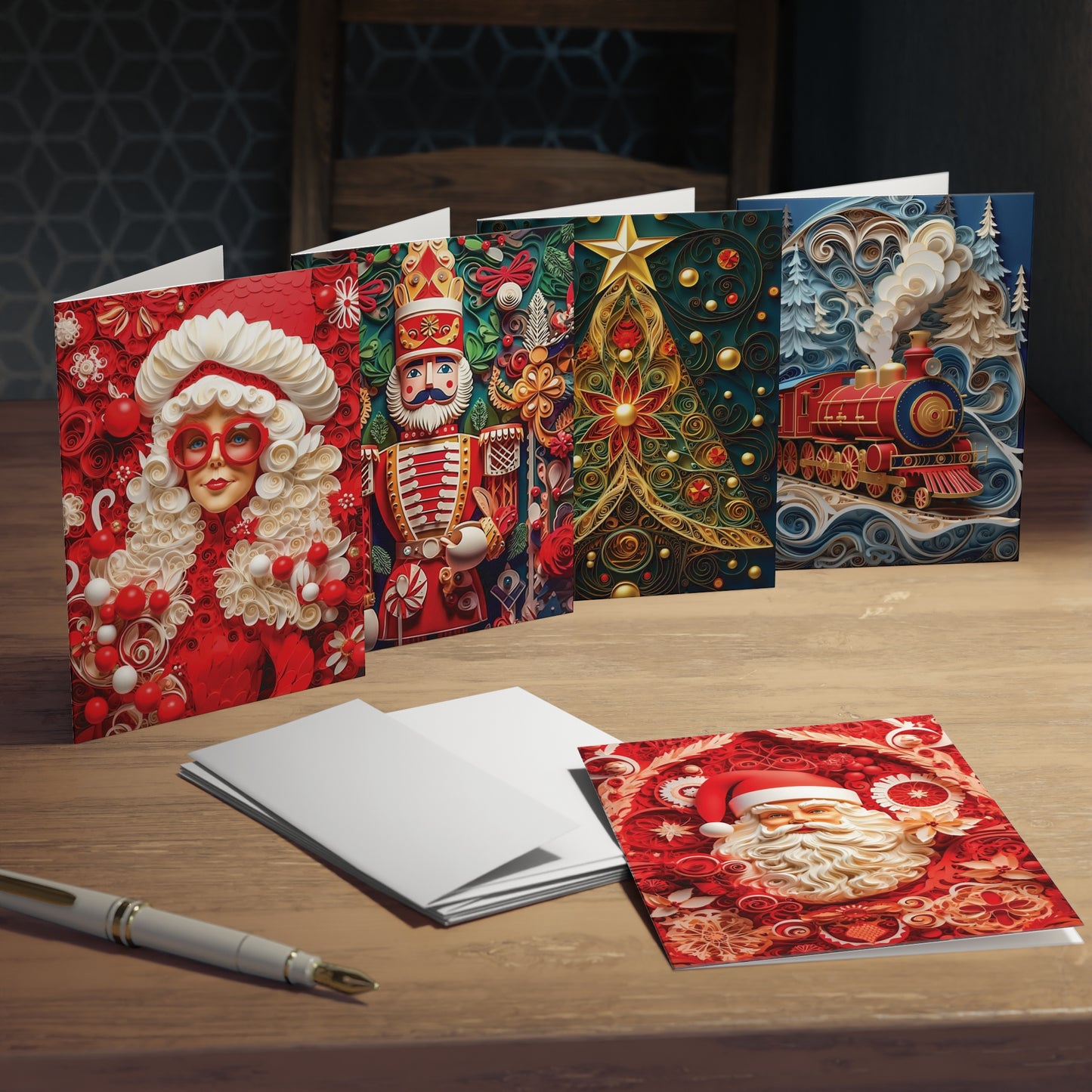 Christmas Greeting Cards (5-Pack) A